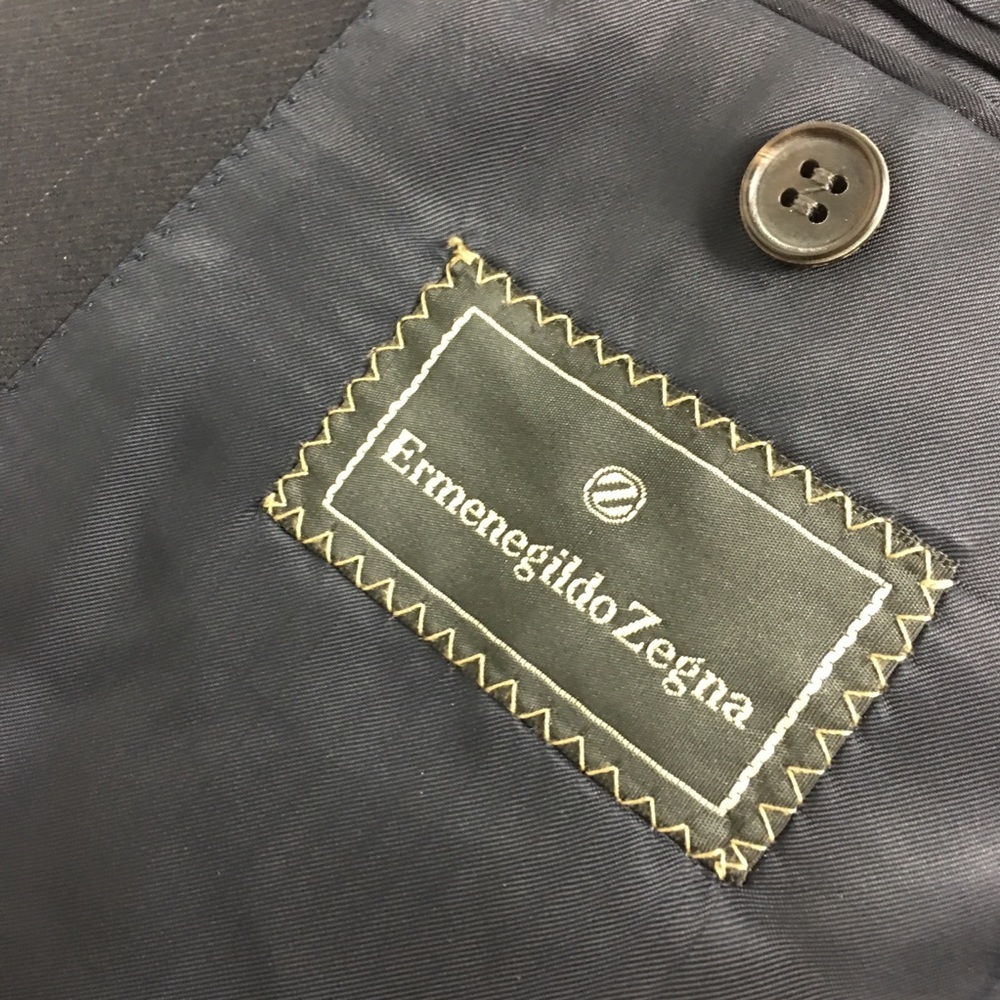 Ermenegildo Zegna POCKETS Blue Mens Blazer, 42